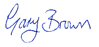 Gary Brown signature